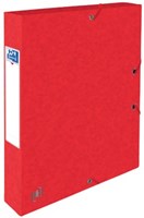 Elba elastobox Oxford Top File+ rug van 4 cm rood