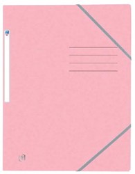Elba Oxford Top File+ elastomap voor A4 pastelroze