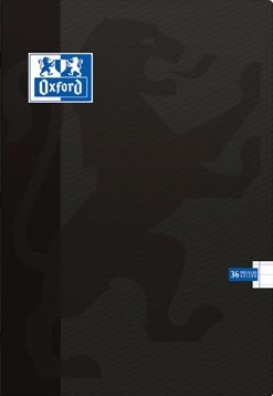 A4 Notitieboek Gelinieerd Zwart Oxford SCHOOL 72 Bladzijden