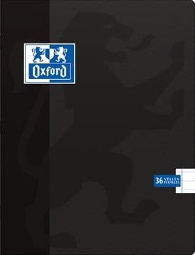 Notitieboek A5 Gelinieerd Zwart Oxford SCHOOL Schrift 72 Bladzijden
