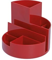 MAUL bureau organizer rood 7 vakken 85% gerecycled kunststof