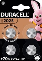 Duracell knoopcel Specialty Electronics CR2025 blister van 4 stuks