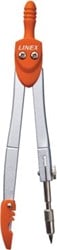Linex schoolpasser 950, 3 -delig, in een ophangdoosje, in geassorteerde kleuren