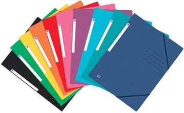 Oxford Top File+ elastomap, voor ft A4, geassorteerde kleuren
