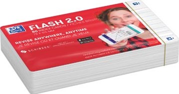 Flashcards Oxford 2.0 75x125mm 80vel gram lijn wit-2