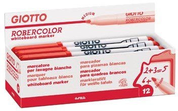 Whiteboard stiften Giotto Robercolor medium ronde punt rood