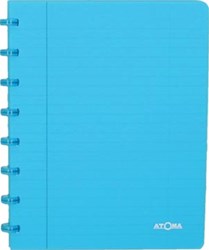 Atoma schrift Trendy A5 gelijnd transparant turkoois