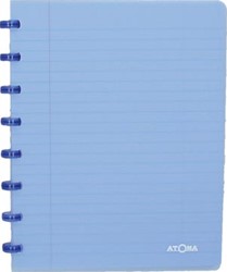 Atoma schrift Trendy A5 geruit 5 mm transparant blauw