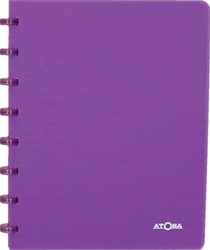 Atoma schrift Trendy A5 geruit 5 mm transparant paars