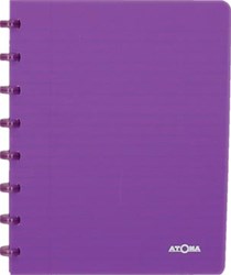 Atoma schrift Trendy A5 geruit 5 mm transparant paars