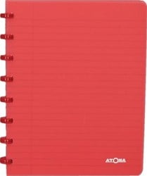 Atoma schrift Trendy A5 commercieel geruit transparant rood
