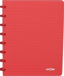 Atoma schrift Trendy A5 commercieel geruit transparant rood