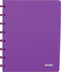 Atoma schrift Trendy A5 commercieel geruit transparant paars