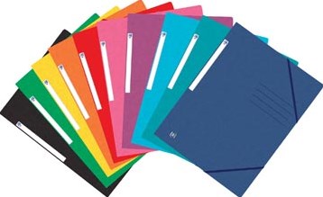 Oxford Top File+ elastomap, voor ft A4, geassorteerde kleuren