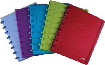 A5 notitieboek Atoma schrift commercieel geruit Geassorteerde kleuren