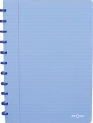 Atoma schrift Trendy A4 gelijnd transparant blauw
