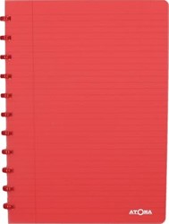 Atoma schrift Trendy A4 gelijnd transparant rood