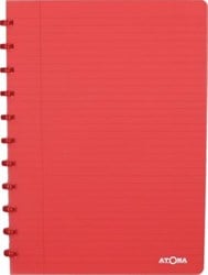 Atoma schrift Trendy A4 gelijnd transparant rood