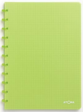 Atoma schrift Trendy A4 geruit 5 mm transparant groen