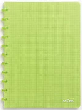 Atoma schrift Trendy A4 geruit 5 mm transparant groen
