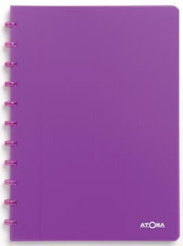 Atoma schrift Trendy A4 geruit 5 mm transparant paars