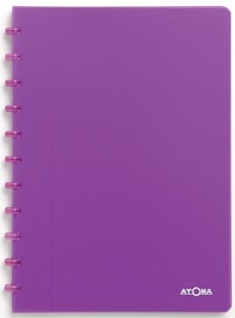 Atoma schrift Trendy A4 geruit 5 mm transparant paars