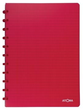 Atoma schrift Trendy A4 commercieel geruit transparant rood