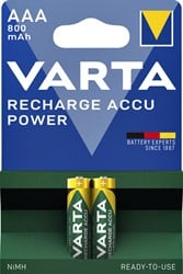 AAA Batterij oplaadbaar Varta 800mAh 2 stuks