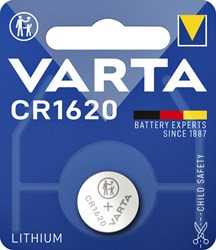 Knoopcel batterij Varta CR1620 lithium 1 stuk