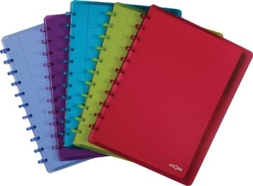 A4 Notitieboek Gelinieerd Assorti Kleuren Atoma Schrift