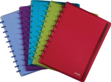 A4 Notitieboek Gelinieerd Assorti Kleuren Atoma Schrift