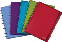 A4 notitieboek Atoma commercieel geruit in geassorteerde kleuren