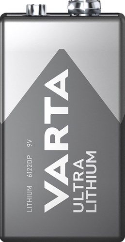 9 volt batterij Varta Ultra lithium 1 stuk-2