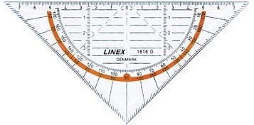 Linex geodriehoek 16 cm