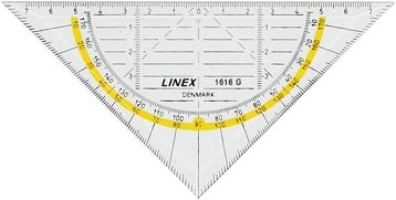 Linex geodriehoek 16 cm-2