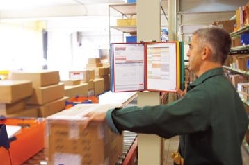 Tarifold informatiesysteem voor aan de muur met 10 tassen-2