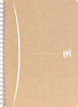 Oxford Touareg spiraalschrift, 180 bladzijden, ft A5, geruit 5 mm, geassorteerde kleuren-2