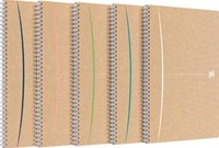 Oxford Touareg spiraalschrift, 180 bladzijden, ft A4, geruit 5 mm, geassorteerde kleuren