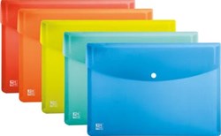 Oxford Urban documentenmap met drukknopsluiting , formaat A4, uit PP, geassorteerde kleuren