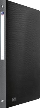 Oxford Urban ringmap, ft A4, uit PP, 4 O-ringen van 15 mm, rug van 2 cm, zwart