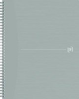 Oxford Origin spiraalschrift, ft A4+, 140 bladzijden, gelijnd, grijs