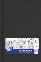 Oxford "Sketchbook" dummyboek, 96 vel, 100 g/m², ft A6, zwart