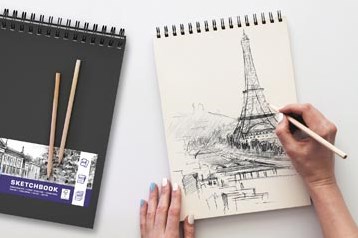 Schetsboek Oxford A5 50 vel 100 gram spiraal-2