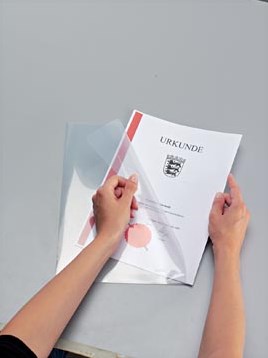 Leitz insteekmap met versterkte geplakte rand aan onderzijde transparant 150 micron 100 stuks-2