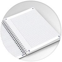 Oxford Horizons spiraalschrift B5 120 bladzijden geruit 5 mm geassorteerde kleuren-3