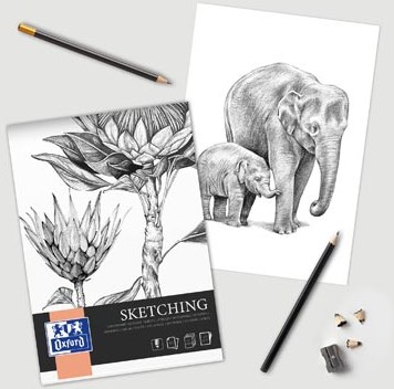 Tekenblok Oxford Sketching A4 50 vel 120 gram-2