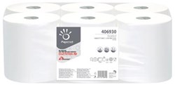 Papernet papieren handdoeken Standard centerfeed 1-laags 292 meter pak van 6 stuks