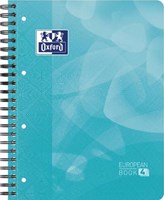Oxford School Projectbook spiraalschrift A4+ 4-gaats gelijnd aqua blauw