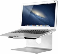 Laptopstandaard Newstar zilver voor laptops tussen de 10 en 17 inch