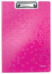 Leitz WOW klembord met omslag roze Polyfoam